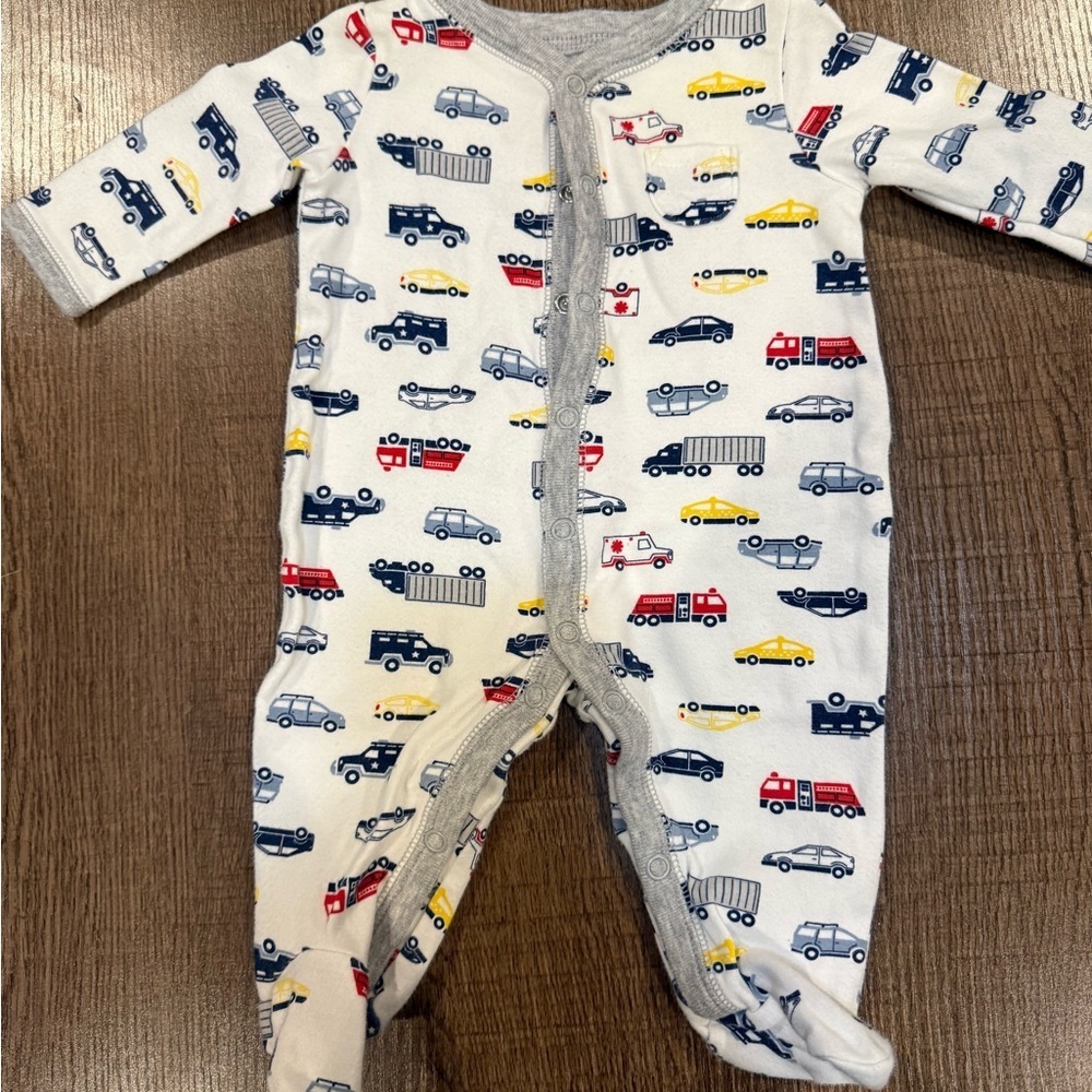 Carter's Gray, White, and Brown Kids Footies Set - Picture 5 of 6